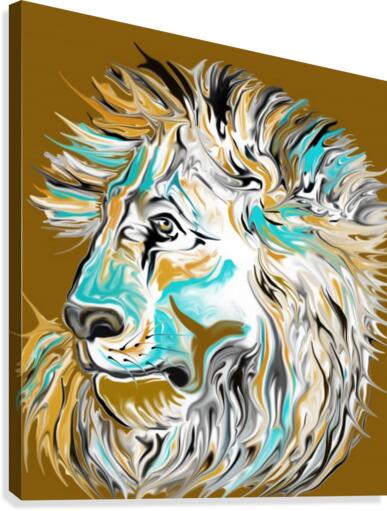 african lion Canvas Print