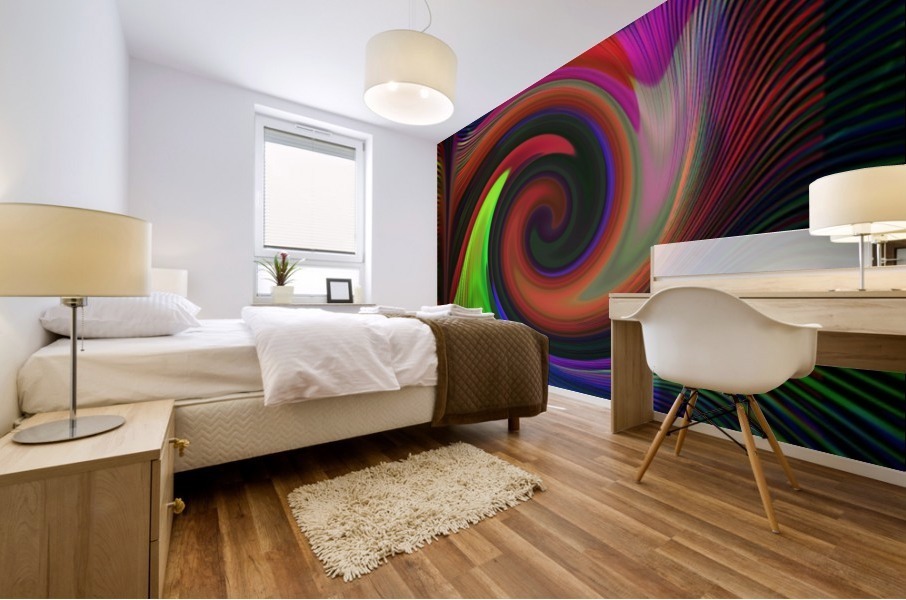 color tornado Mural print