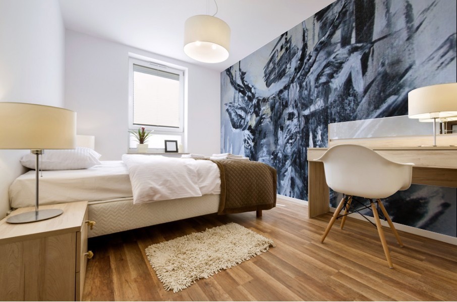reindeer  Mural print
