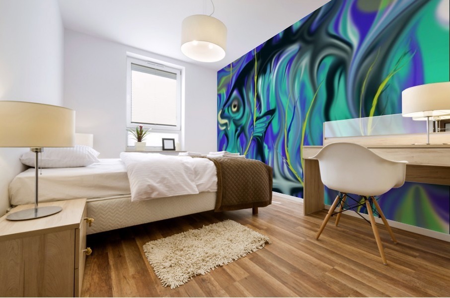 deep sea fish Mural print