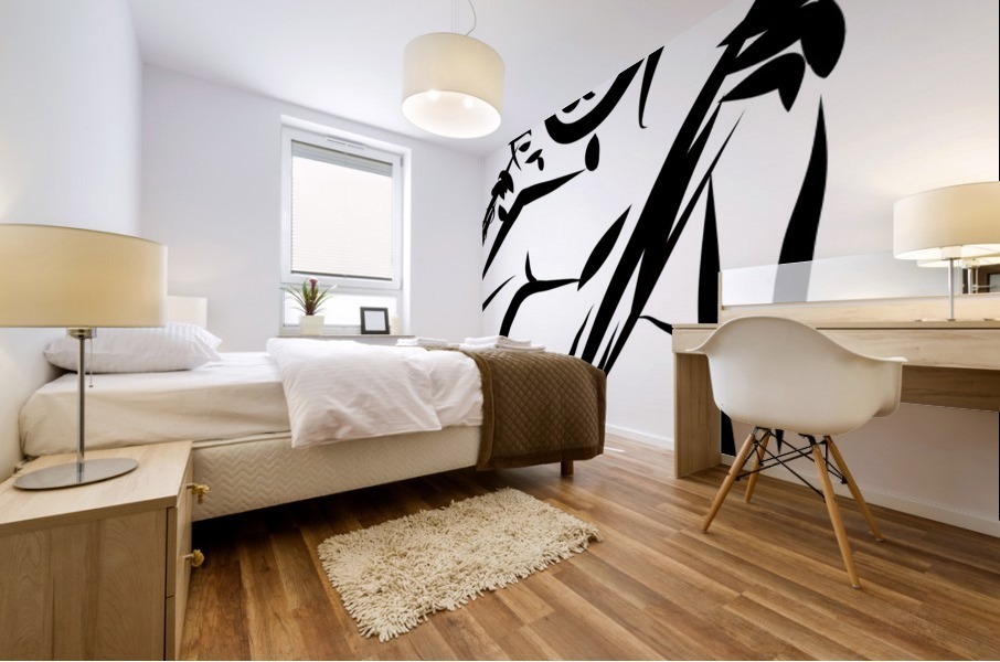 cello and flute Mural print