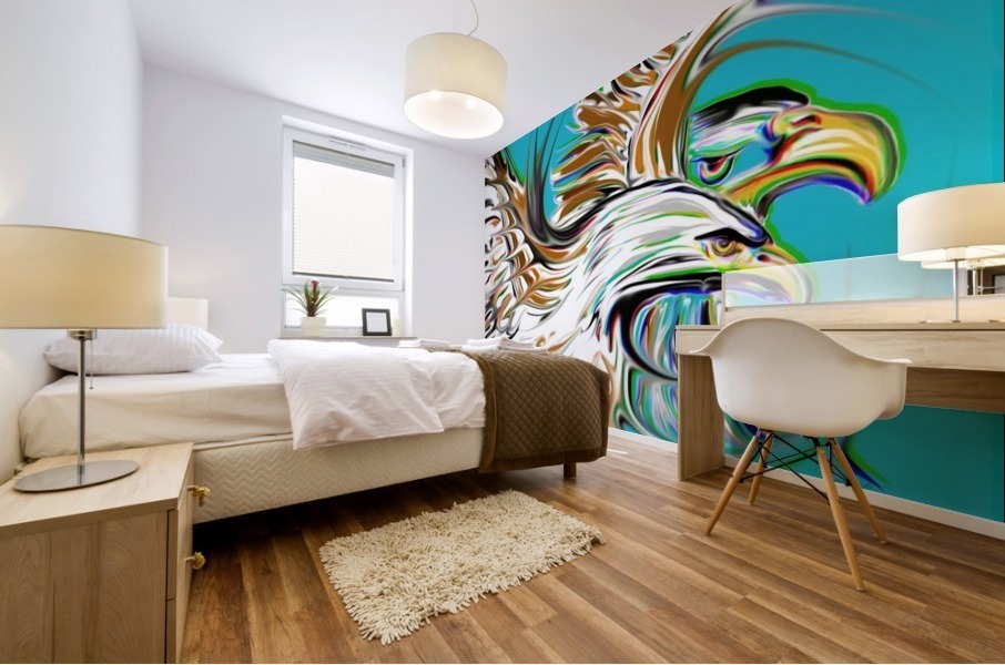 bald eagles Mural print