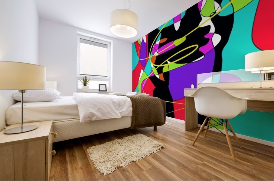 thinking Mural print