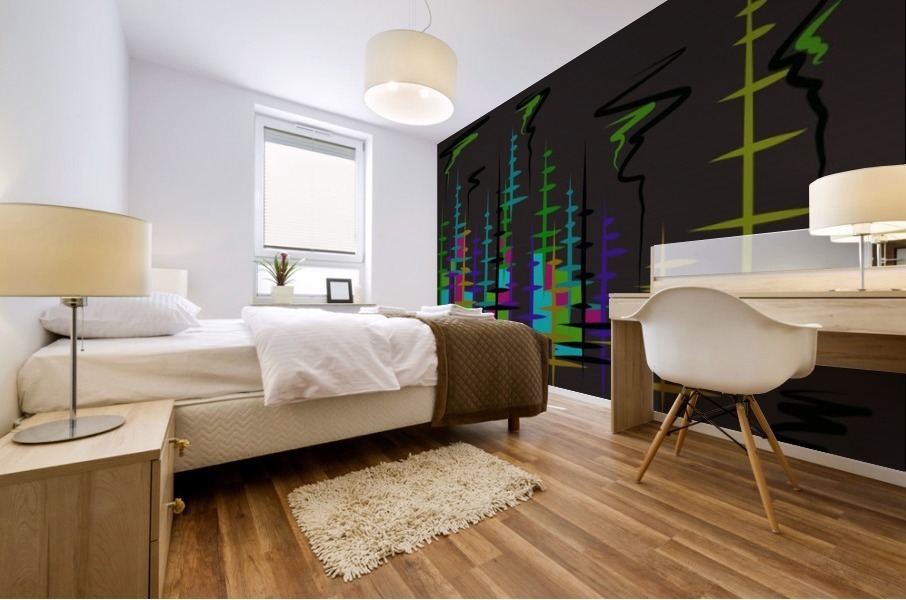 abstract forest Mural print