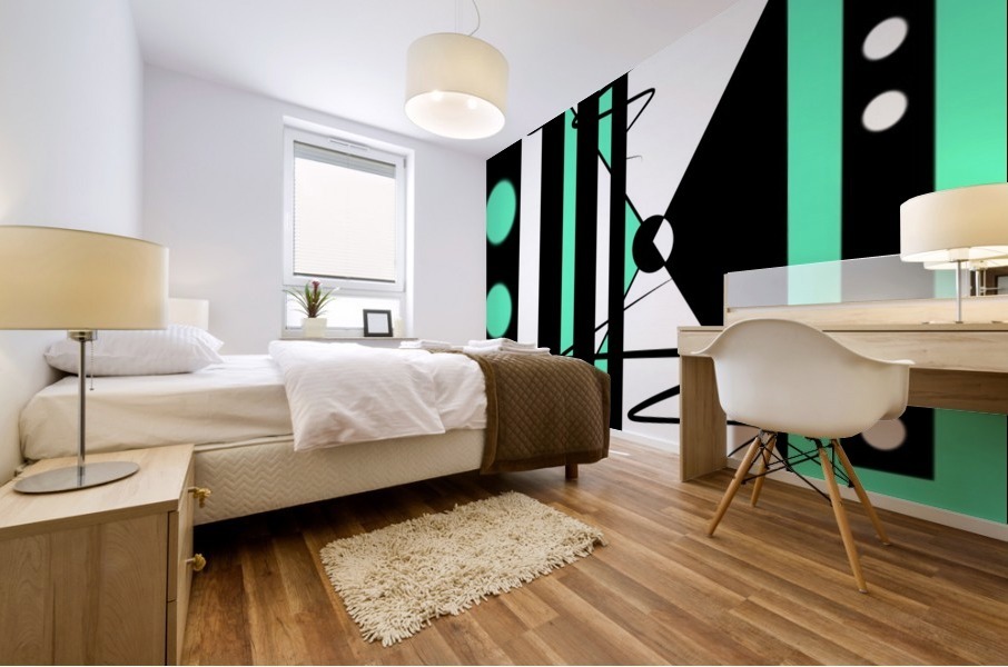 geometrix art deco Mural print