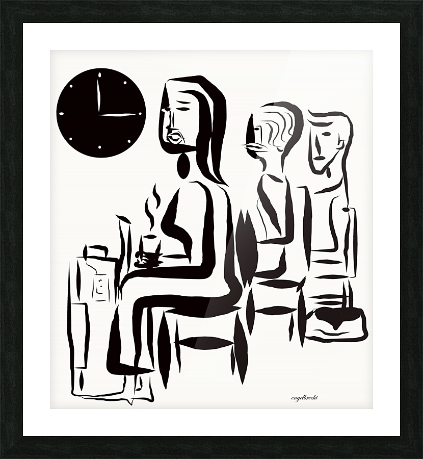 waiting Picture Frame print