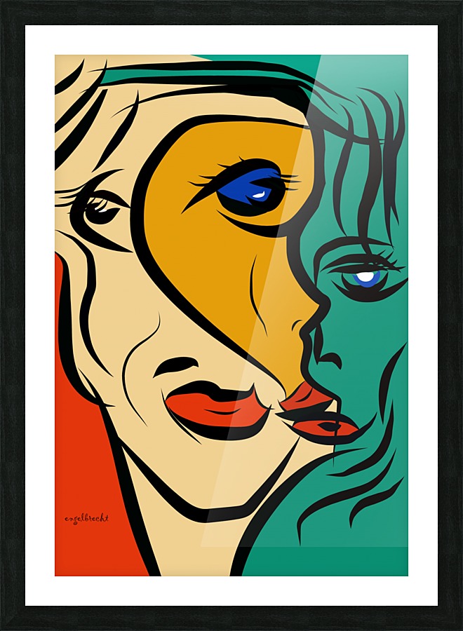 faces Picture Frame print