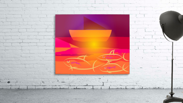 transparent sunset Wall Preview