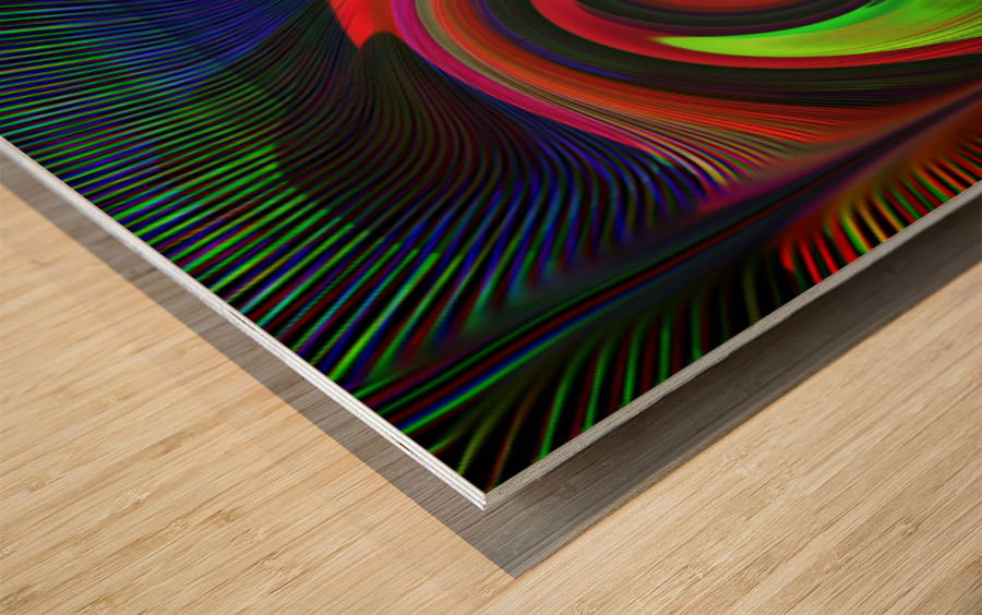 color tornado Wood print