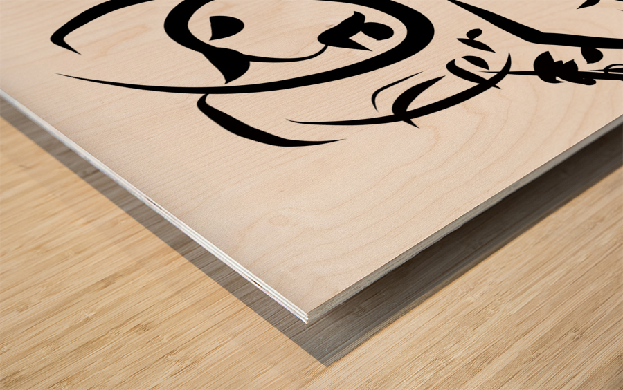 cello and flute Wood print