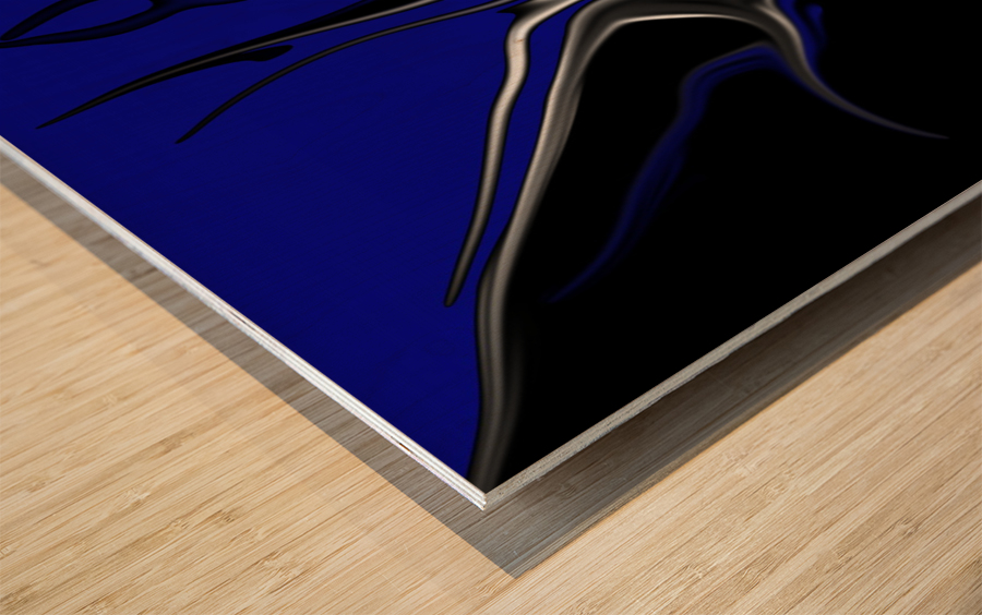 abstract night Wood print