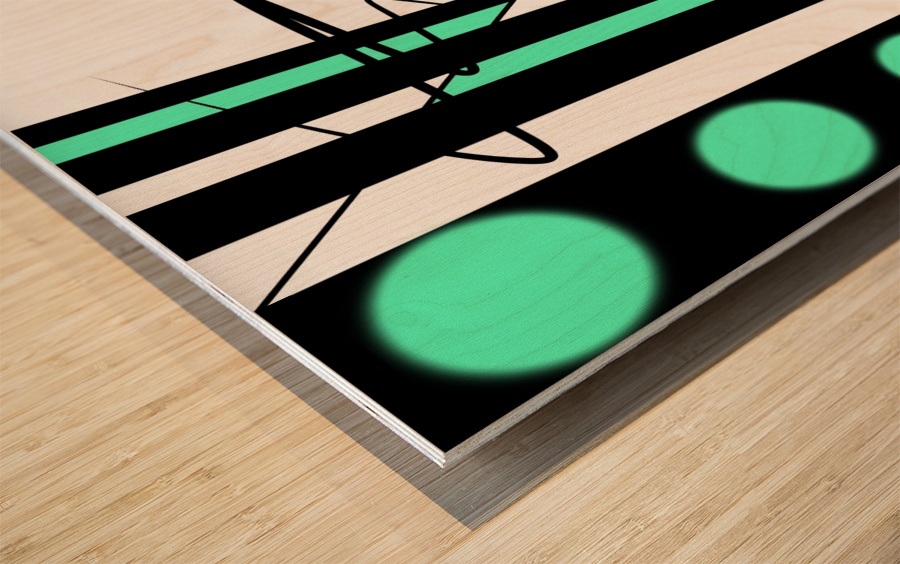 geometrix art deco Wood print