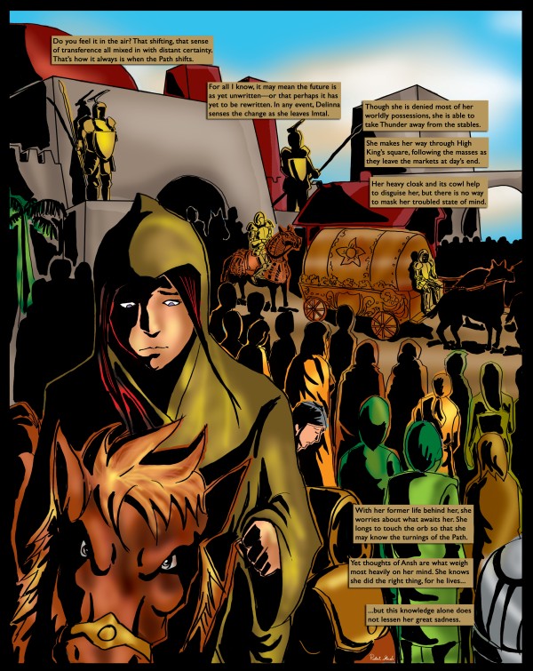 Feelings of loneliness despair and isolation begin to overwhelm her 1 of 2 Original Art from A Daughter of Kings the Ruin Mist Graphic Novel Limited Edition Celebrating The Tragic Love Story from the Books Digital Download