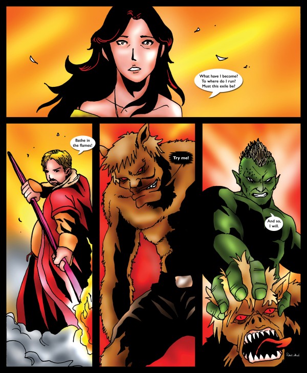 Notice Instead the Magical Field that Envelops the Queen 2 of 2 Original Art from A Daughter of Kings the Ruin Mist Graphic Novel Limited Edition Celebrating The Tragic Love Story from the Books Digital Download