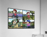 Lass the Ladybug in Action   4 panel Favorites for Kids Room and Nursery   Bugville Critters Acrylic Print