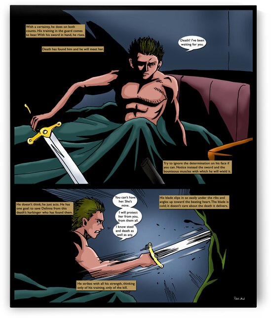 Death Ive Been Waiting for You 2 of 2 Original Art from A Daughter of Kings the Ruin Mist Graphic Novel Limited Edition Celebrating The Tragic Love Story from the Books by Robert Stanek by Robert Stanek