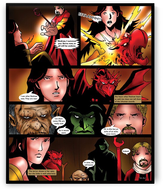 Serve Now or All Will Be Undone 2 of 2 Original Art from A Daughter of Kings the Ruin Mist Graphic Novel Limited Edition Celebrating The Tragic Love Story from the Books by Robert Stanek by Robert Stanek