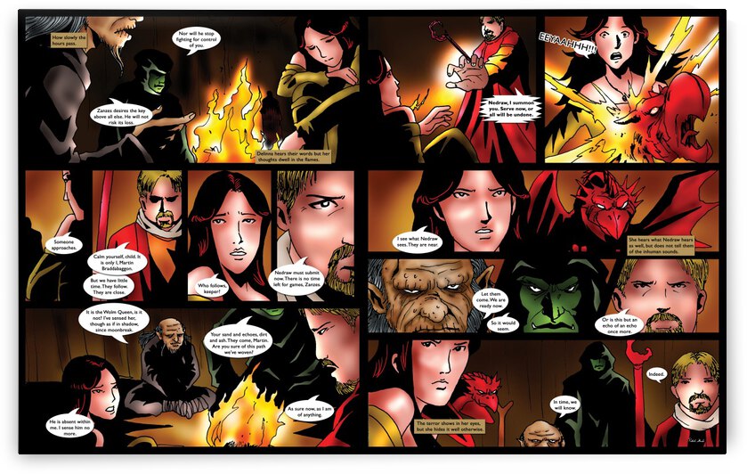 Serve Now or All Will Be Undone 2x1 Complete Original Art from A Daughter of Kings the Ruin Mist Graphic Novel Limited Edition Celebrating The Tragic Love Story from the Books by Robert Stanek by Robert Stanek