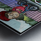 Lass the Ladybug in Action   4 panel Favorites for Kids Room and Nursery   Bugville Critters Metal print