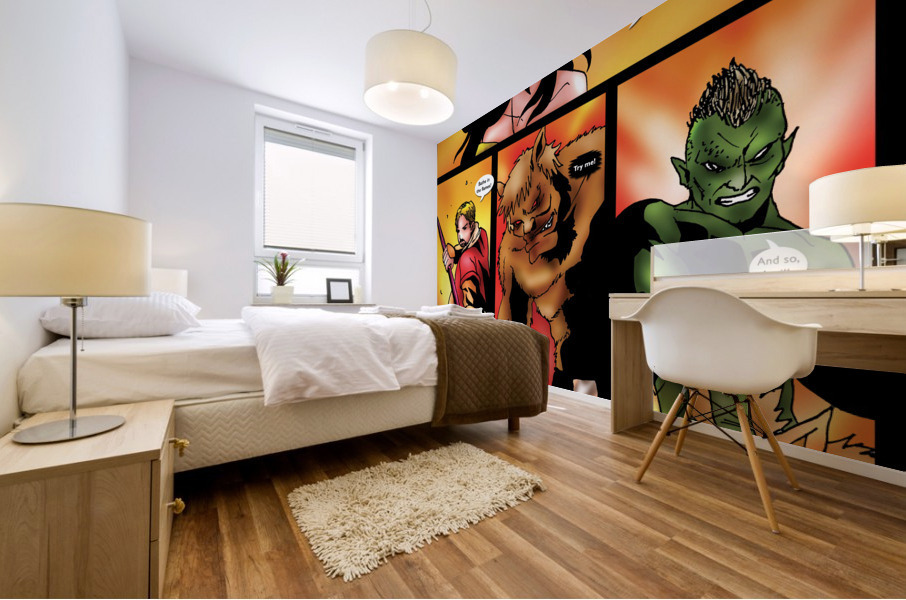 Notice Instead the Magical Field that Envelops the Queen 2 of 2 Original Art from A Daughter of Kings the Ruin Mist Graphic Novel Limited Edition Celebrating The Tragic Love Story from the Books Mural print