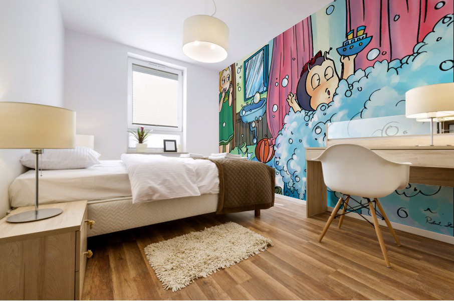 Bubble Bath Buster Bee - 2022 Release Mural print