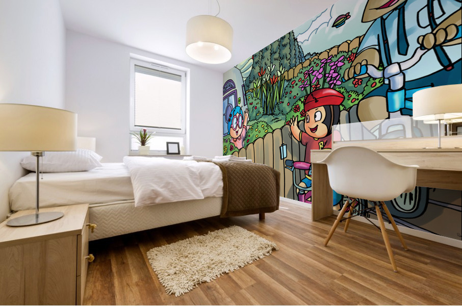 Its Time for a Bike Ride - Buster and Barry - 2022 Release Mural print