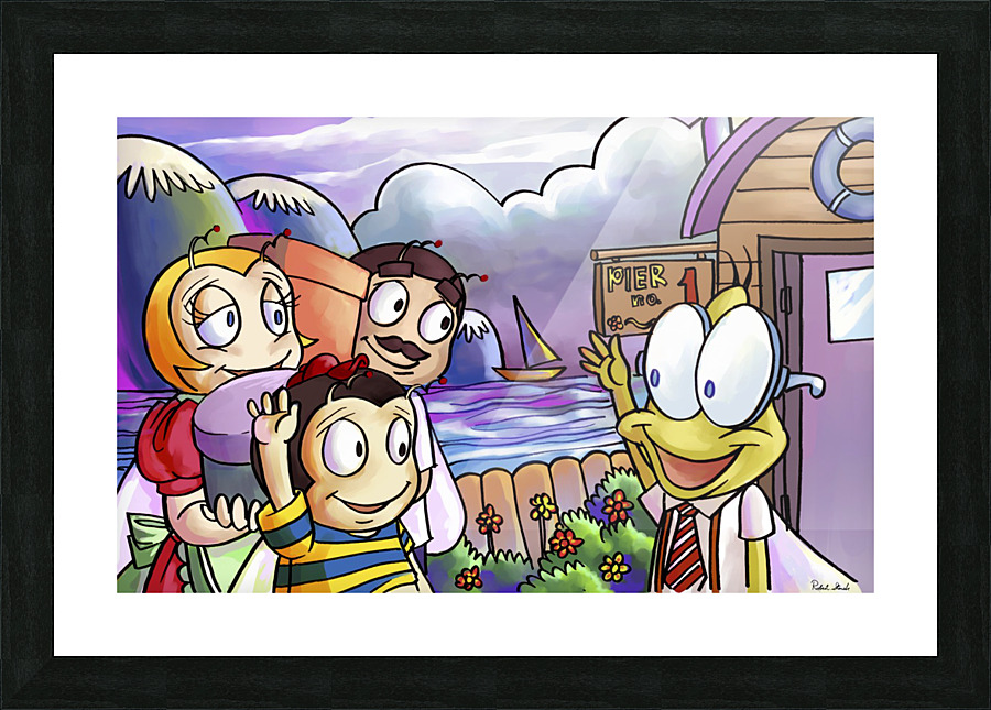 A Dream of Summer - Hello My Friend - Bugville Critters Picture Frame print