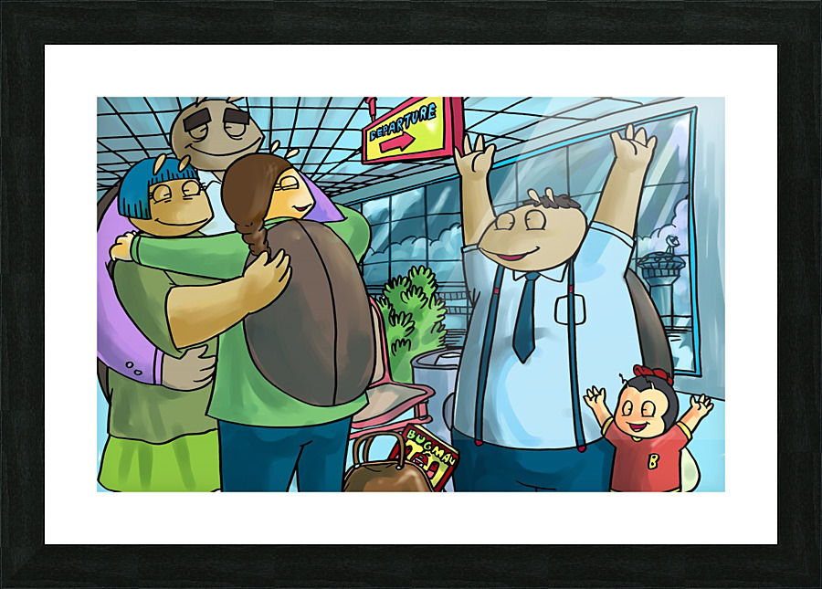 Back to College - Bugville Critters Picture Frame print