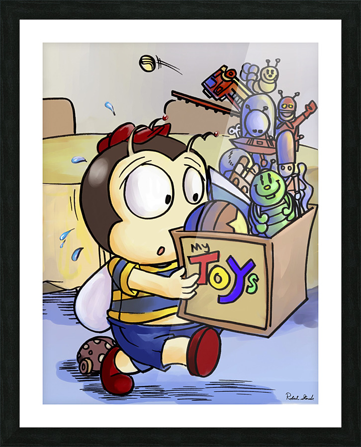 My Toys - Buster Bee Picture Frame print
