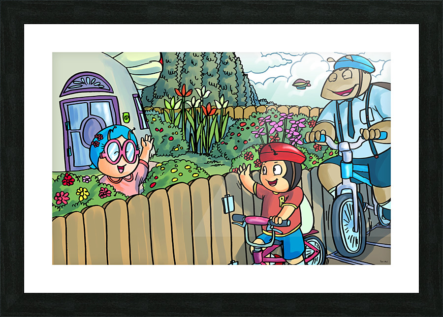Its Time for a Bike Ride - Buster and Barry - 2022 Release Picture Frame print