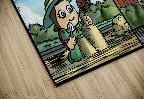 Lass the Ladybug in Action   4 panel Favorites for Kids Room and Nursery   Bugville Critters Robert Stanek puzzle