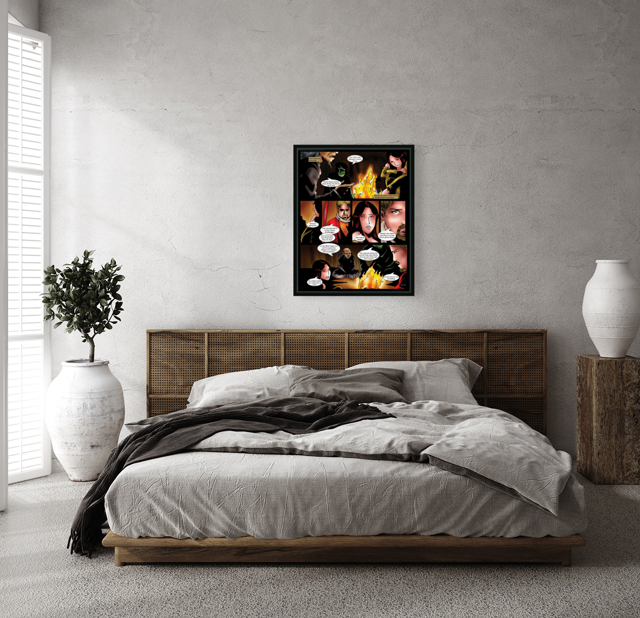 Serve Now or All Will Be Undone 1 of 2 Original Art from A Daughter of Kings the Ruin Mist Graphic Novel Limited Edition Celebrating The Tragic Love Story from the Books by Robert Stanek Reproduction