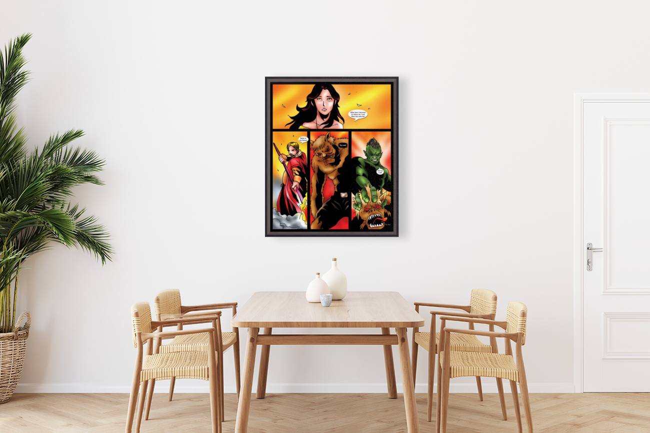 Notice Instead the Magical Field that Envelops the Queen 2 of 2 Original Art from A Daughter of Kings the Ruin Mist Graphic Novel Limited Edition Celebrating The Tragic Love Story from the Books Reproduction