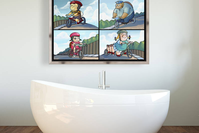 Time for a Bike Ride   Best Friends   4 panel Favorites for Kids Room and Nursery   Bugville Critters by Robert Stanek