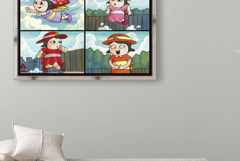 Lass the Ladybug on the Go   4 panel Favorites for Kids Room and Nursery   Bugville Critters by Robert Stanek
