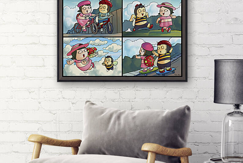Best Friends at Play   4 panel Favorites for Kids Room and Nursery   Bugville Critters by Robert Stanek