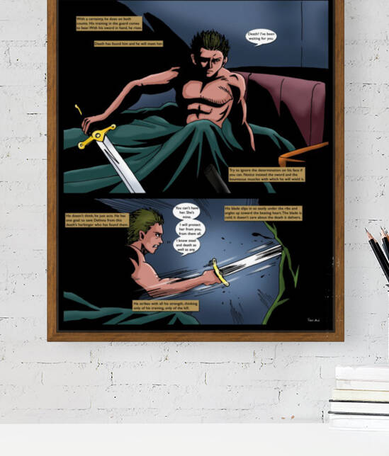 Death Ive Been Waiting for You 2 of 2 Original Art from A Daughter of Kings the Ruin Mist Graphic Novel Limited Edition Celebrating The Tragic Love Story from the Books by Robert Stanek by Robert Stanek