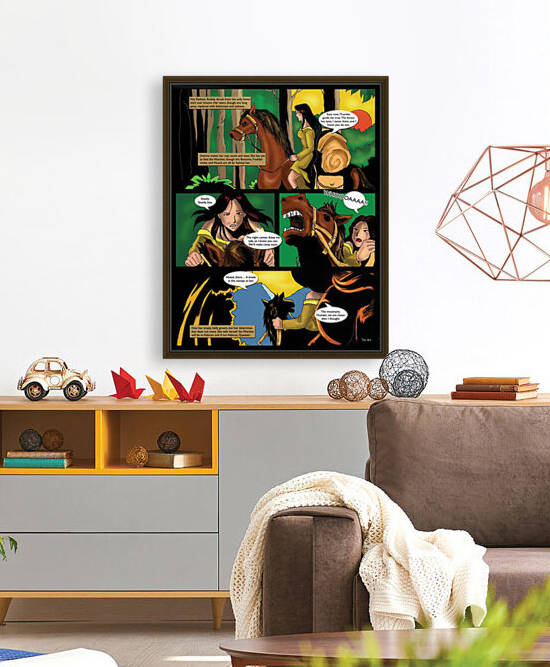 He Tells Her of the Dark Times That Come 1 of 2 Original Art from A Daughter of Kings the Ruin Mist Graphic Novel Limited Edition Celebrating The Tragic Love Story from the Books by Robert Stanek by Robert Stanek