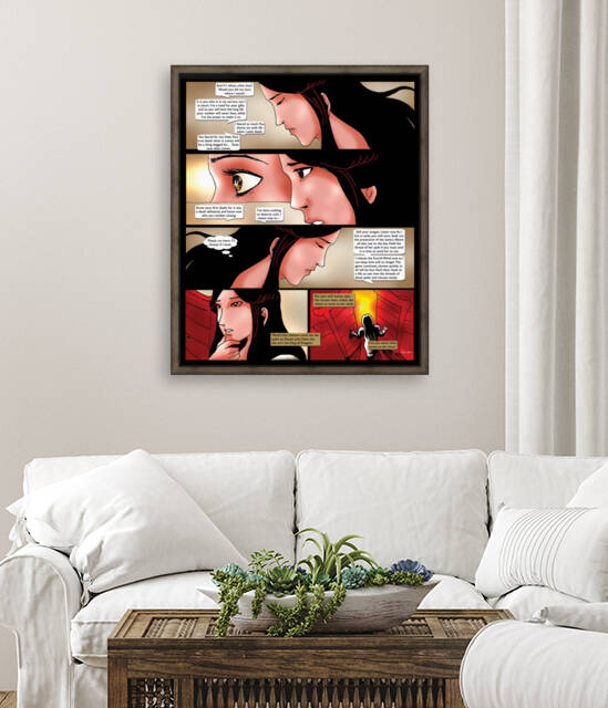 Her Human Heart Makes the Choice 2 of 2 Original Art from A Daughter of Kings the Ruin Mist Graphic Novel Limited Edition Celebrating The Tragic Love Story from the Books by Robert Stanek by Robert Stanek