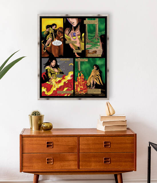 He Tells Her of the Dark Times That Come 2 of 2 Original Art from A Daughter of Kings the Ruin Mist Graphic Novel Limited Edition Celebrating The Tragic Love Story from the Books by Robert Stanek by Robert Stanek