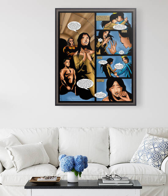 His Life Forfeit He Can Only Grasp at Whispered Promises 2 of 2 Original Art from A Daughter of Kings the Ruin Mist Graphic Novel Limited Edition Celebrating The Tragic Love Story from the Books by Robert Stanek
