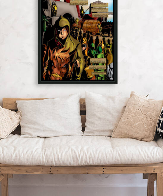 Feelings of loneliness despair and isolation begin to overwhelm her 1 of 2 Original Art from A Daughter of Kings the Ruin Mist Graphic Novel Limited Edition Celebrating The Tragic Love Story from the Books by Robert Stanek