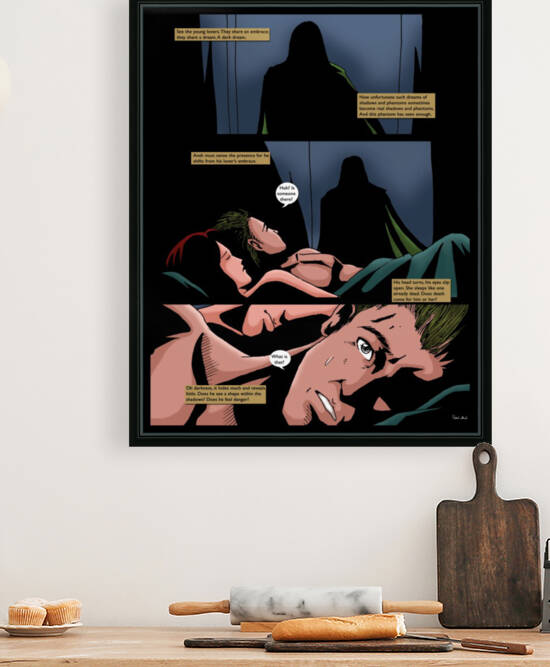 Death Ive Been Waiting for You 1 of 2 Original Art from A Daughter of Kings the Ruin Mist Graphic Novel Limited Edition Celebrating The Tragic Love Story from the Books by Robert Stanek by Robert Stanek