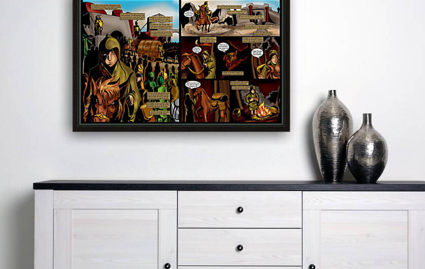 Feelings of loneliness despair and isolation begin to overwhelm her 2x1 Complete Original Art from A Daughter of Kings the Ruin Mist Graphic Novel Limited Edition Celebrating The Tragic Love Story from the by Robert Stanek