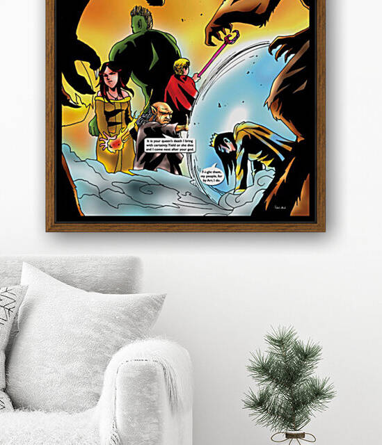 The Companions Meet Back to Back 2 of 2 Original Art from A Daughter of Kings the Ruin Mist Graphic Novel Limited Edition Celebrating The Tragic Love Story from the Books by Robert Stanek by Robert Stanek