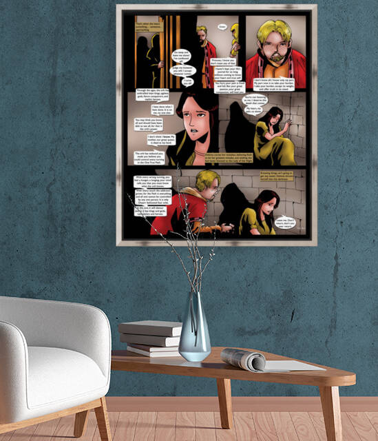 How She Hungers for Him 2 of 2 Original Art from A Daughter of Kings the Ruin Mist Graphic Novel Limited Edition Celebrating The Tragic Love Story from the Books by Robert Stanek by Robert Stanek