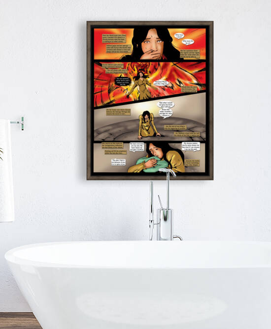 How Her Blood Must Race 1 of 2 Original Art from A Daughter of Kings the Ruin Mist Graphic Novel Limited Edition Celebrating The Tragic Love Story from the Books by Robert Stanek by Robert Stanek