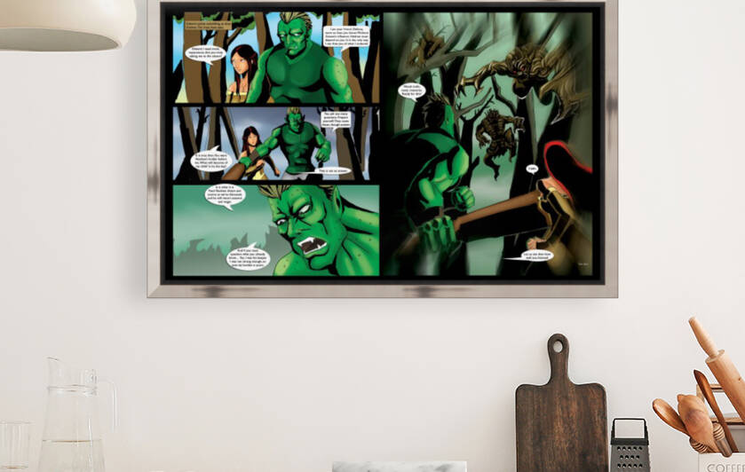 Lets See Then How Well You Listened 2x1 Complete Original Art from A Daughter of Kings the Ruin Mist Graphic Novel Limited Edition Celebrating The Tragic Love Story from the Books by Robert Stanek by Robert Stanek