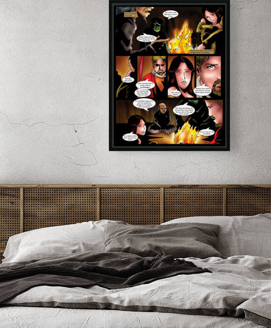 Serve Now or All Will Be Undone 1 of 2 Original Art from A Daughter of Kings the Ruin Mist Graphic Novel Limited Edition Celebrating The Tragic Love Story from the Books by Robert Stanek by Robert Stanek