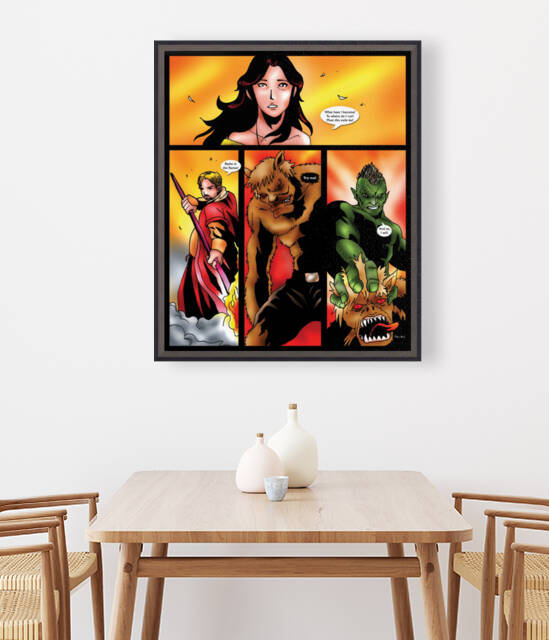 Notice Instead the Magical Field that Envelops the Queen 2 of 2 Original Art from A Daughter of Kings the Ruin Mist Graphic Novel Limited Edition Celebrating The Tragic Love Story from the Books by Robert Stanek